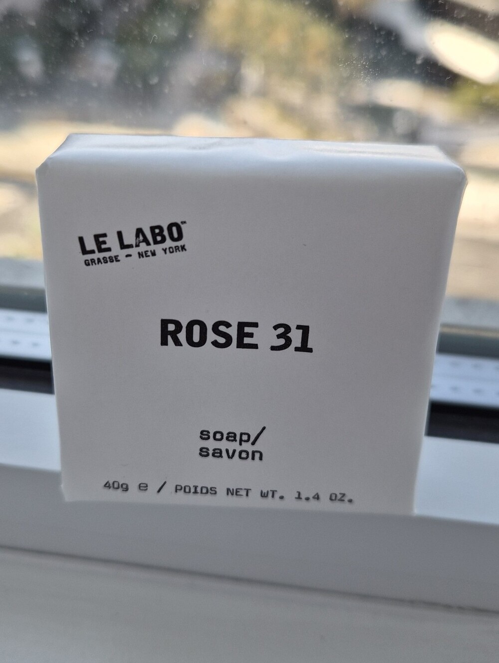 NWT Le Labo Rose 31 White Wrapped Soap 40g.
